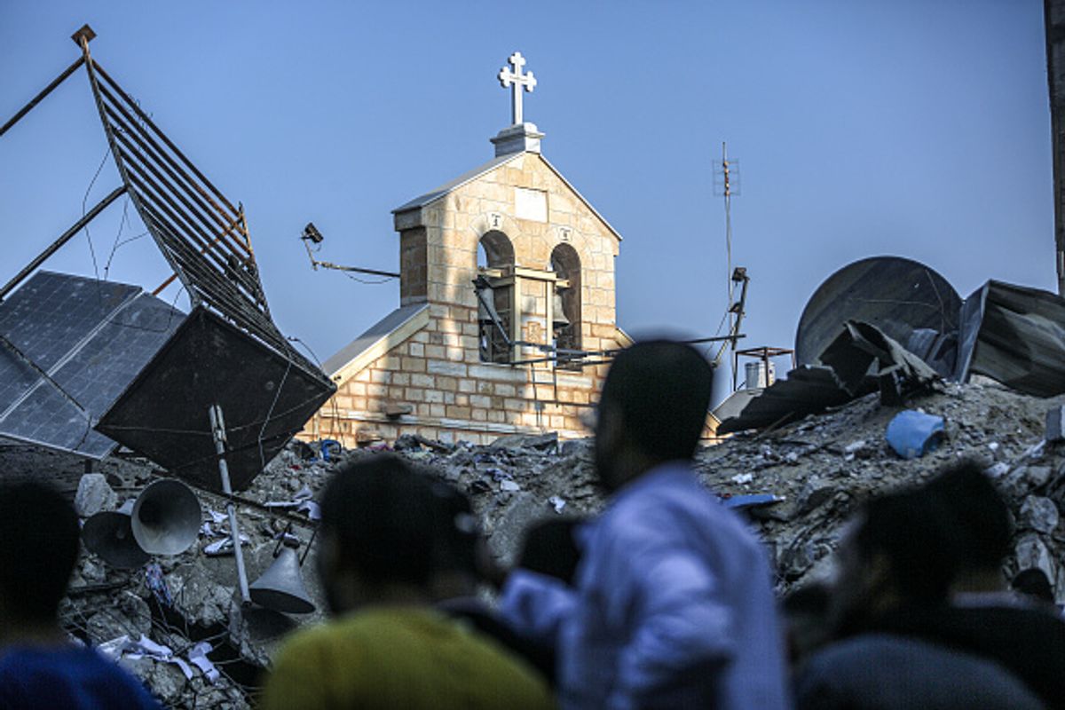 Historic Greek Orthodox church in Gaza hit by deadly missile strikes Historic Greek Orthodox church in Gaza hit by deadly missile strikes