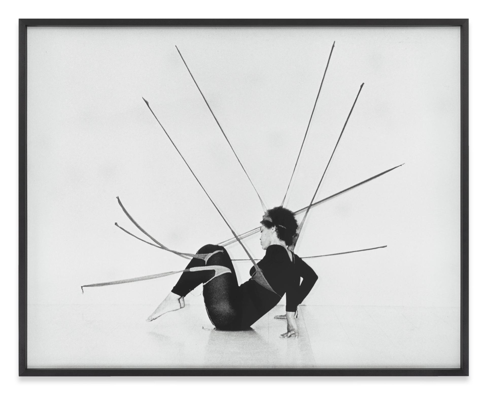 Senga Nengudi, Performance Piece (detail). Photo: Harmon Outlaw. © Senga Nengudi, 2022. Courtesy of Sprüth Magers and Thomas Erben Gallery, New York
