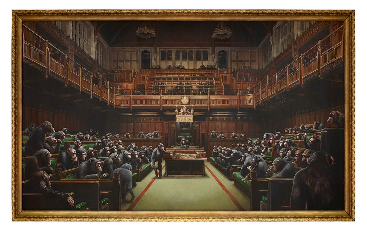 Banksy's Devolved Parliament (2009) © Bristol Culture