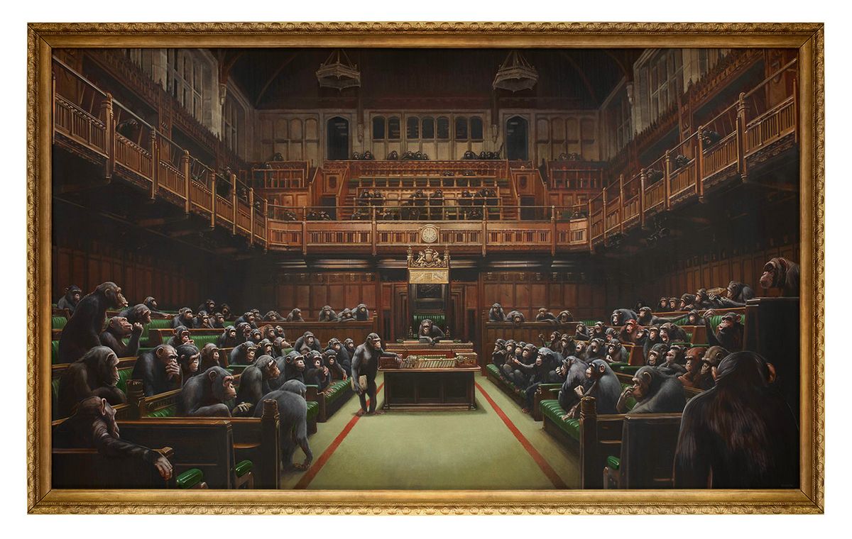 Banksy's Devolved Parliament (2009) © Bristol Culture