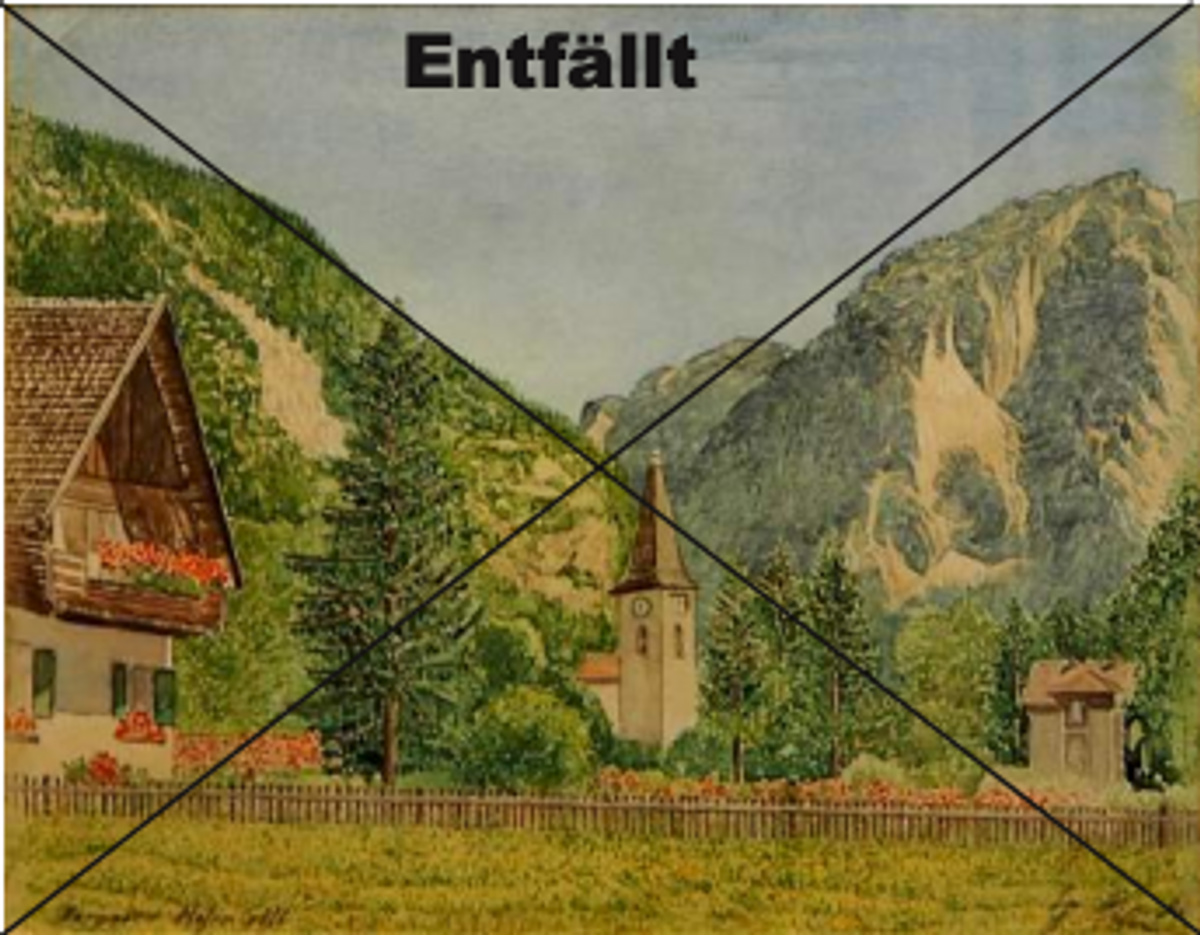 One of the Hitler-attributed works seized from Auktionshaus Weidler on suspicion of being a fake