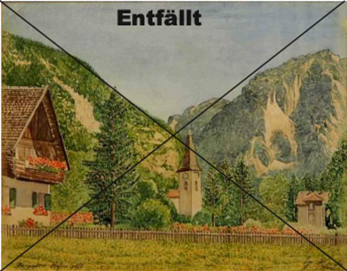 One of the Hitler-attributed works seized from Auktionshaus Weidler on suspicion of being a fake