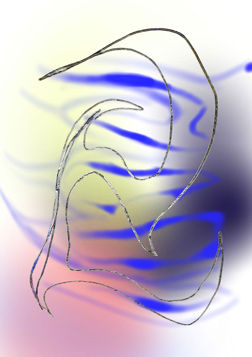 Walking into the Atmosphere, one of nine digital works by Anna Taganzeva-Kobzeva Anna Taganzeva-Kobzeva, courtesy The Art Exchange