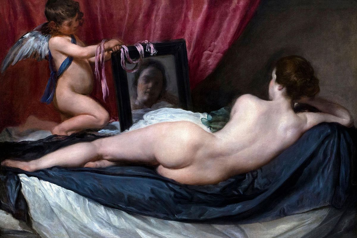Diego Velázquez, The Toilet of Venus (1647-51). The painting, generally known as "The Rokeby Venus" was given to the National Gallery in London in 1906 following a public appeal led by the National Art Collections Fund (now Art Fund) National Gallery, London. Photograph: photosublime / Alamy Stock Photo