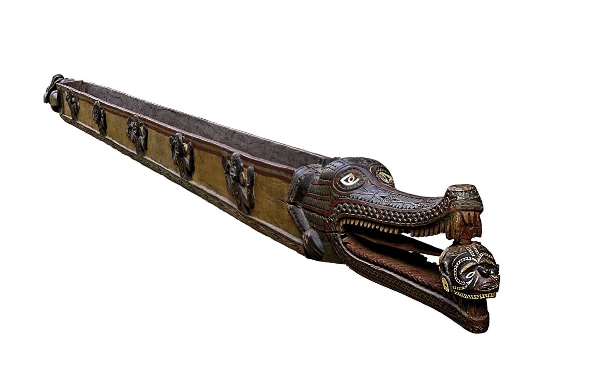 A looted 19th-century ceremonial feast trough Photo: © The Trustees of the British Museum