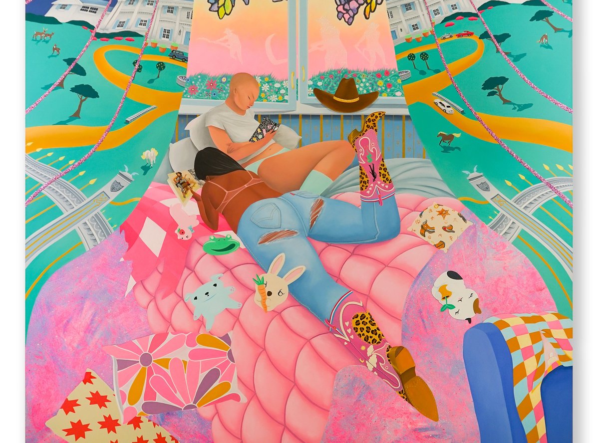 The Dallas Museum of art has acquired True Westerners for One Strange Hour (2023) by Yowshien Kuo and 11 other works from the Dallas Art Fair. Courtesy the artist and Luce Gallery