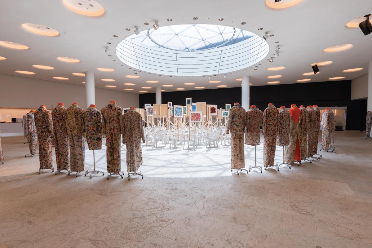 Oscar Murillo at UBS Geschäftsstelle Basel Photo: David Owens