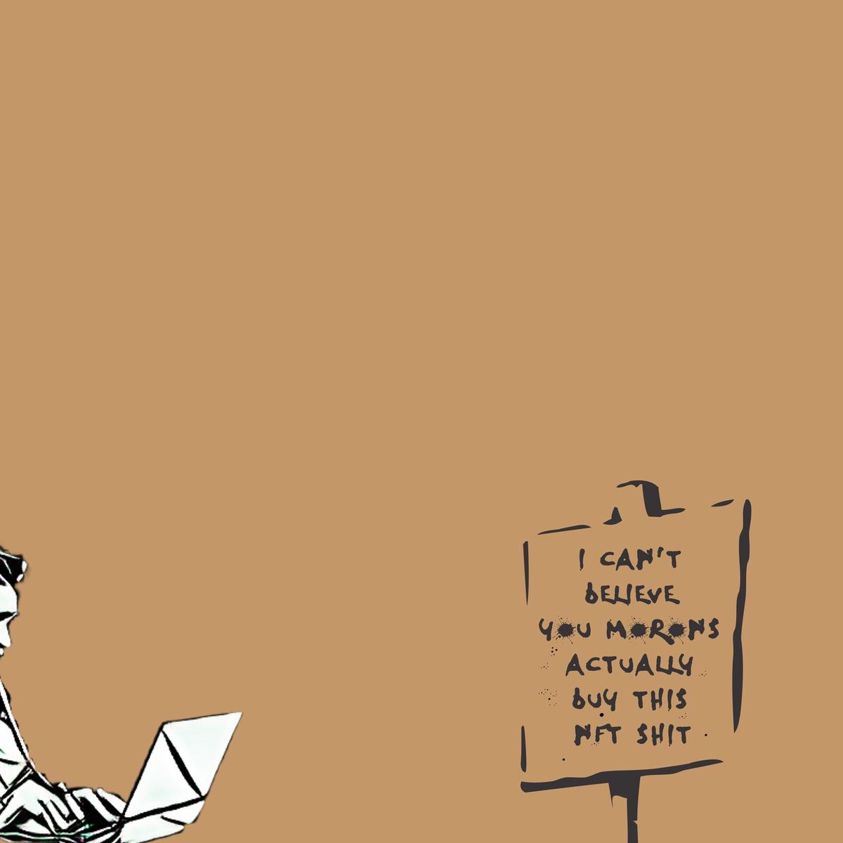 NFT Morons Sepia Edition by Pest Supply was sold via the digital collectibles marketplace Rarible Courtesy of Rarible