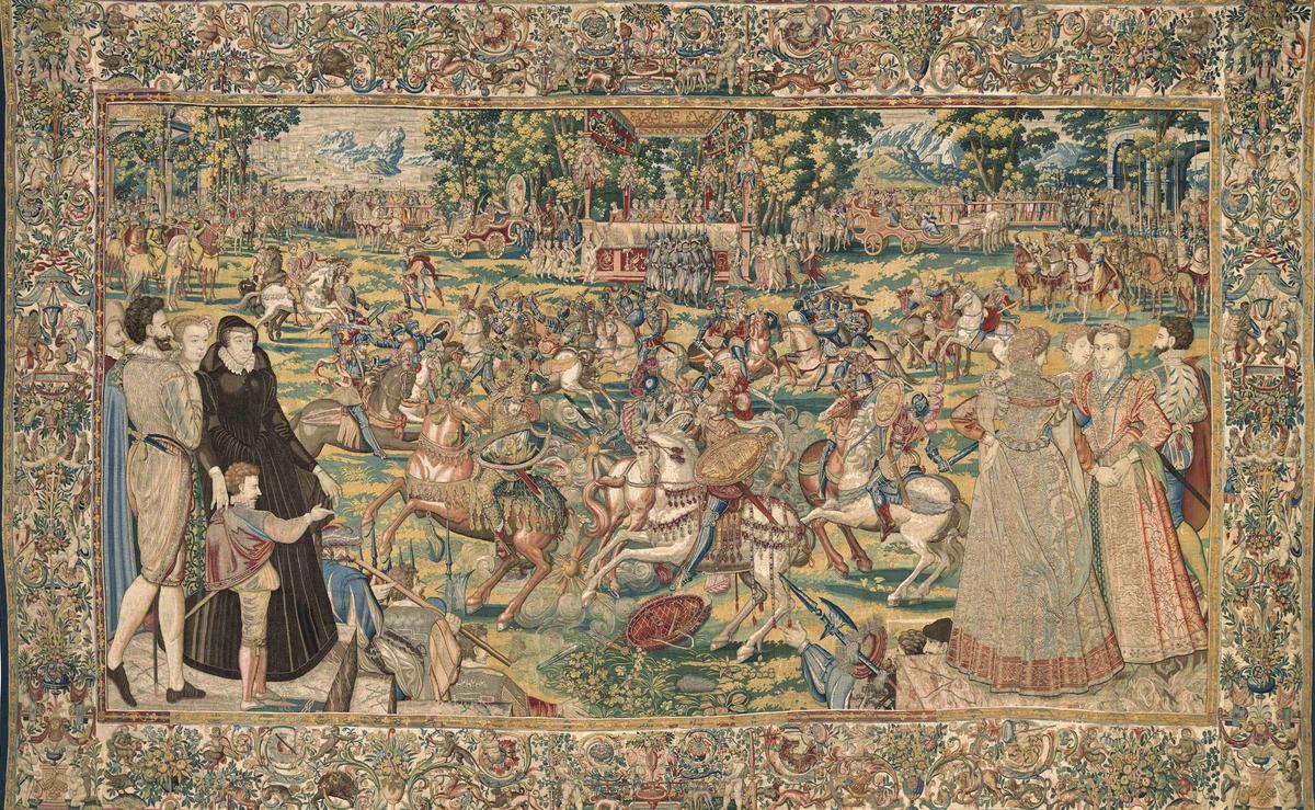 Brussels Master Weaver MGP, Tournament (around 1576) Courtesy of the Gallerie degli Uffizi, Palazzo Pitti. Photo: Roberto Palermo