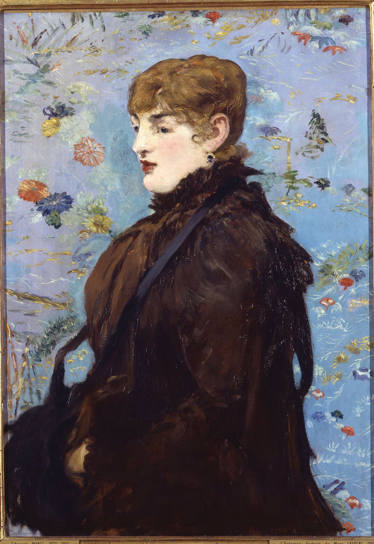 Manet’s, L’Automne ou Portrait de Méry Laurent (1882), in which the subject is subsumed in a background full of colour and texture © RMN-Grand Palais; Courtesy of the Musée des Beaux-Arts