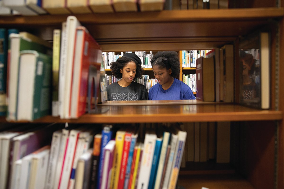 Young visitors at a library in Brooklyn Photo: Gregg Richards; courtesy of the Brooklyn Public Library