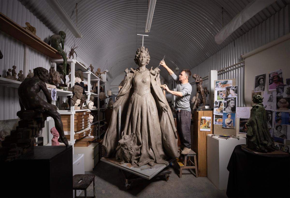 The Rutland statue, made by the London-based sculptor Hywel Brân Pratley, will stand outside the library in the town of Oakham
Photo: Courtesy of the artist