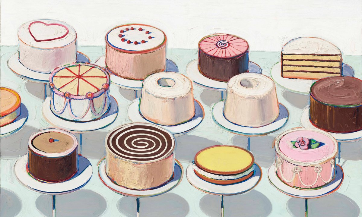 Wayne Thiebaud's first UK show reveals the hidden depths of his deceptively simple paintings