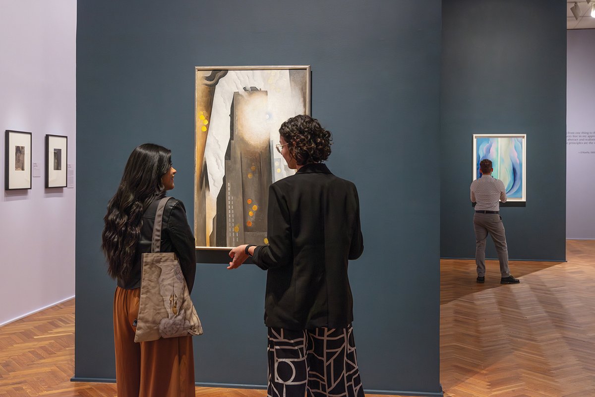 Sun-kissed: Georgia O’Keeffe’s The Shelton with Sunspots, N.Y. (1936) depicts the New York skyscraper where she had a studio on the 30th floor
© Georgia O’Keeffe, Artists Rights Society