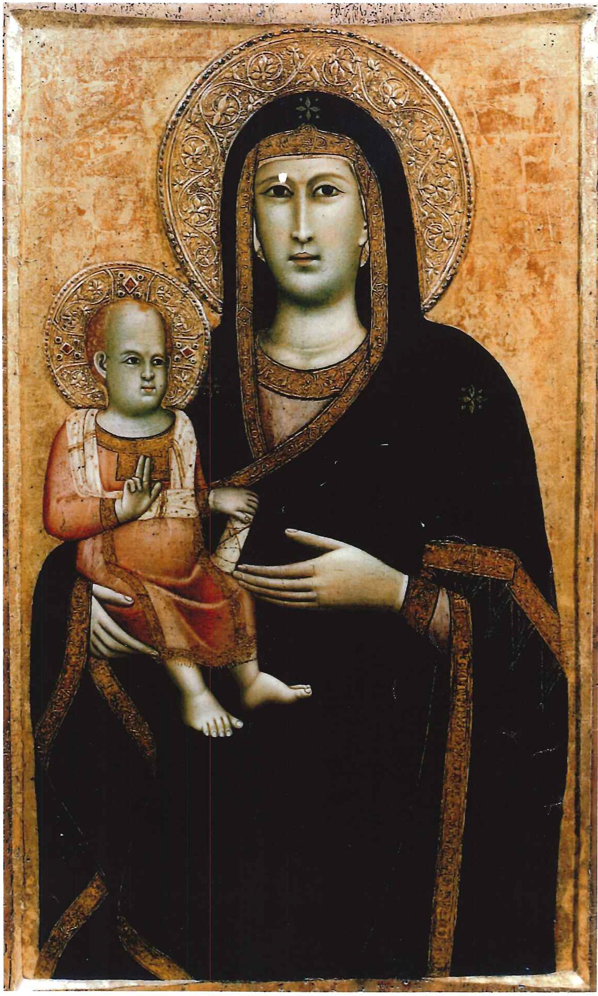 The 14th century painting of the Madonna with Child has been in the UK since 2007 