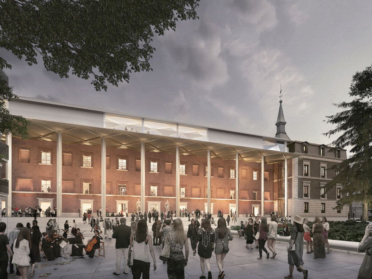 Foster + Partners extension to the Prado Museum, Madrid. © Foster + Partners