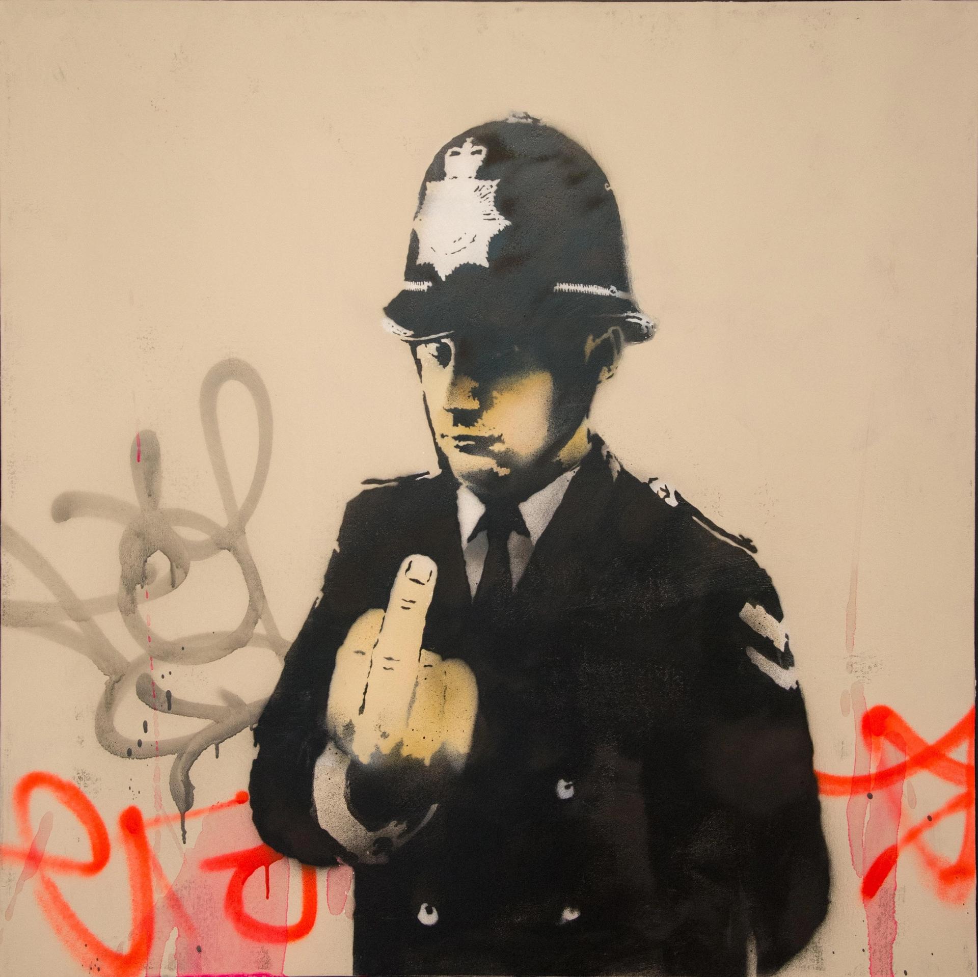 A version of Banksy's Rude Copper, similar to those bought by Maurizio Fabris according to the ICIJ

Photo: Jan Fritz / Alamy Stock Photo