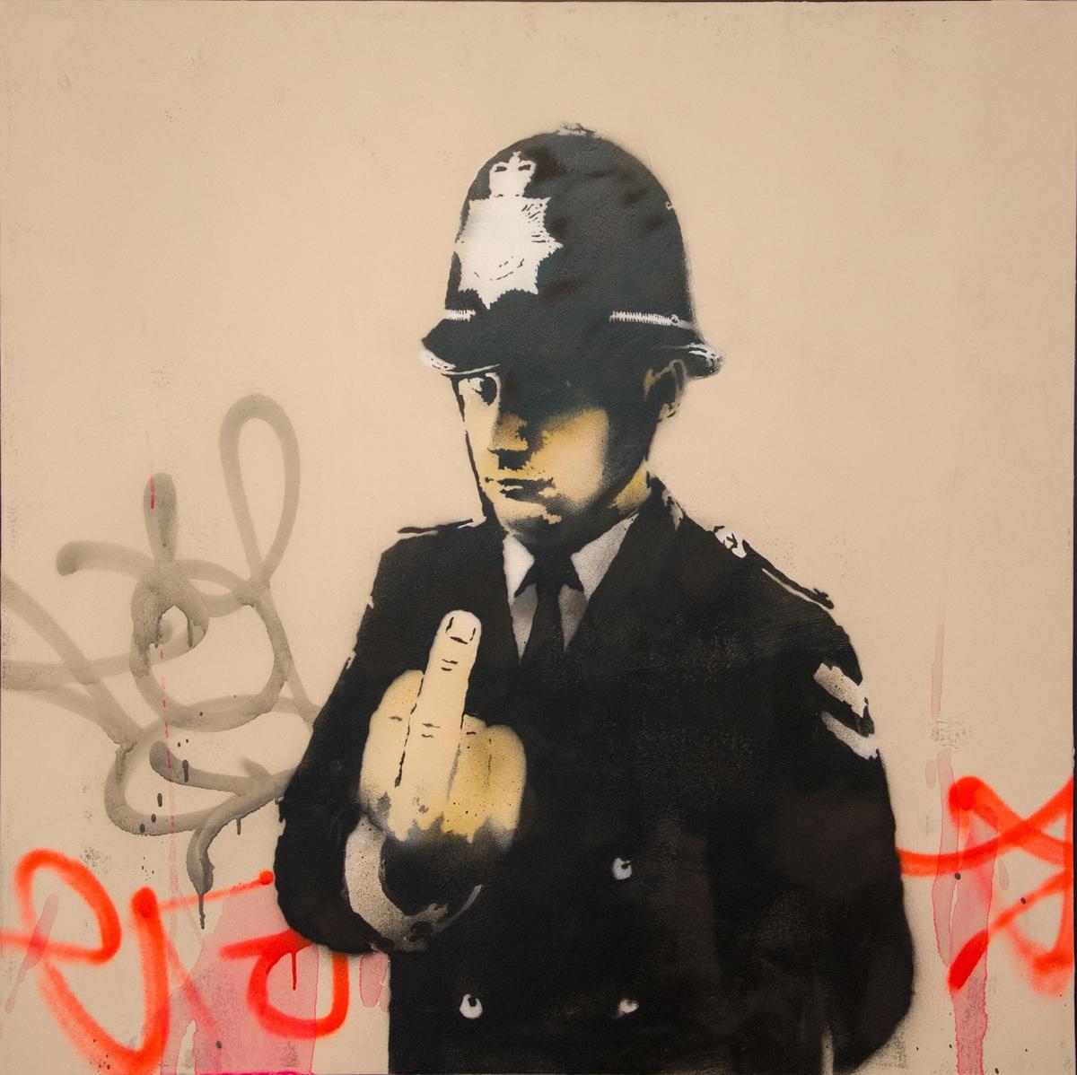 A version of Banksy's Rude Copper, similar to those bought by Maurizio Fabris according to the ICIJ

Photo: Jan Fritz / Alamy Stock Photo