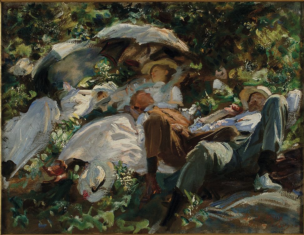 John Singer Sargent’s 1904-05 Group With Parasols (A Siesta) will feature in A Nation of Artists Courtesy of Philadelphia Museum of Art/MIddleton Family Collection