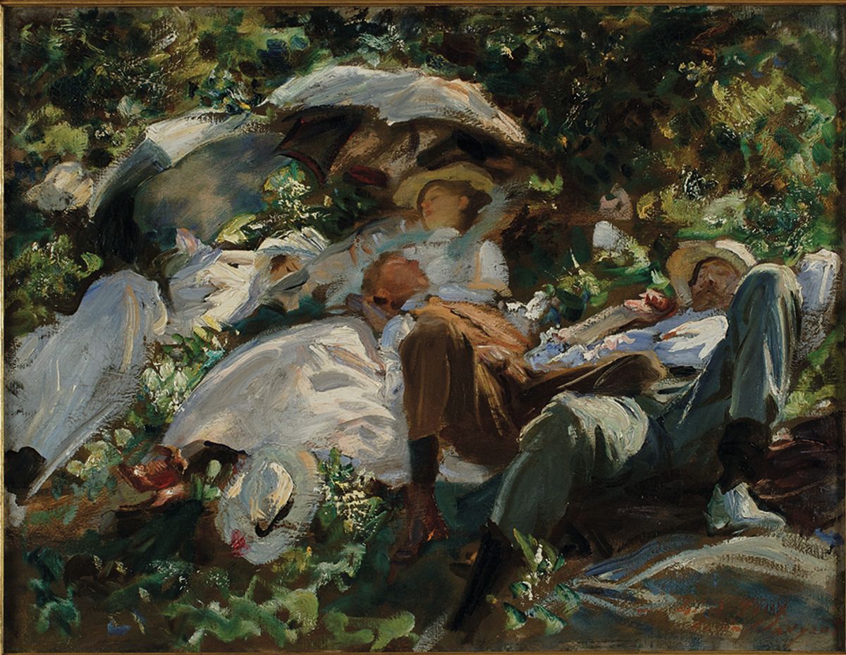 John Singer Sargent’s 1904-05 Group With Parasols (A Siesta) will feature in A Nation of Artists Courtesy of Philadelphia Museum of Art/MIddleton Family Collection