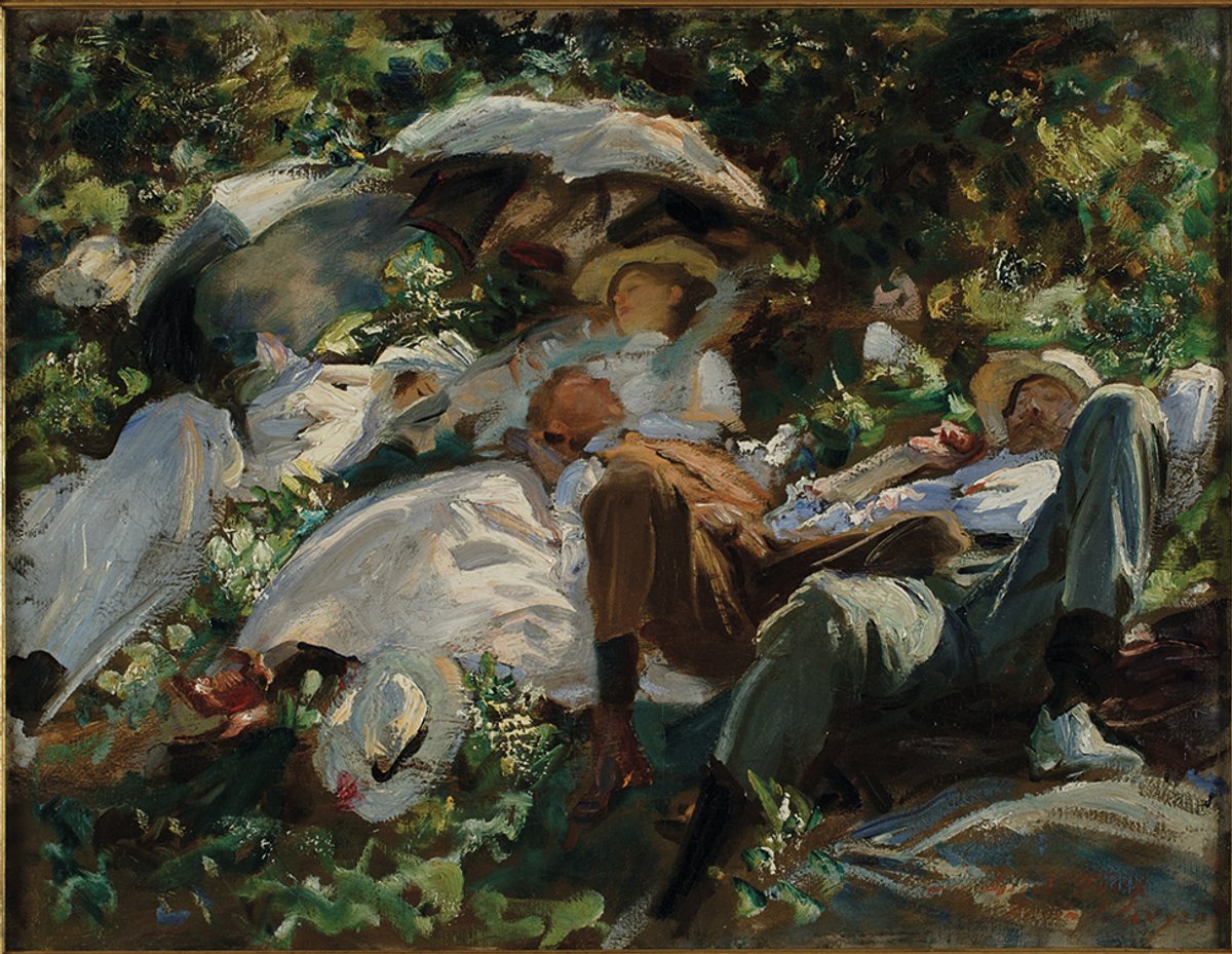 John Singer Sargent’s 1904-05 Group With Parasols (A Siesta) will feature in A Nation of Artists Courtesy of Philadelphia Museum of Art/MIddleton Family Collection
