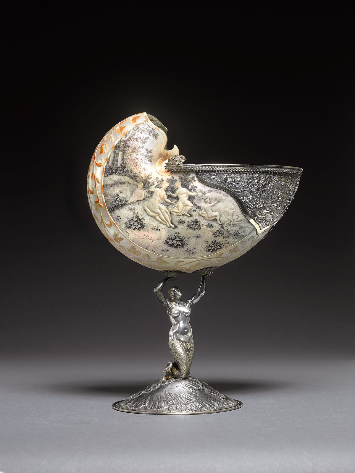 Nautilus Shell with the Rape of Europa by Cornelis Bellekin Sotheby's