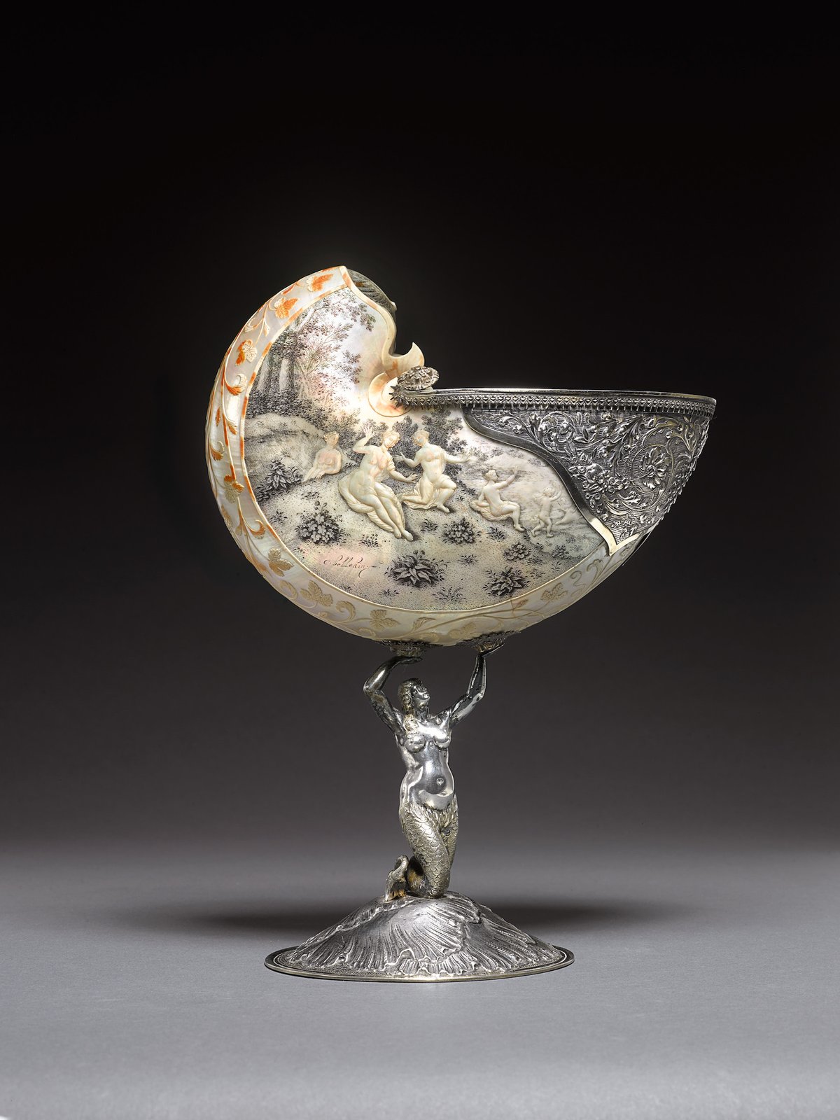 Nautilus Shell with the Rape of Europa by Cornelis Bellekin Sotheby's