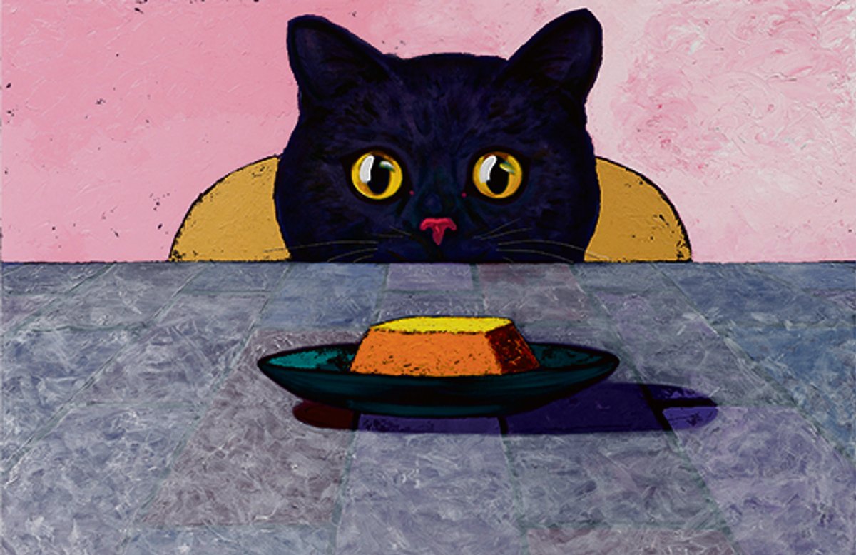 The cat that got the cream: Capricho No. 8 (after Goya and Whiskas) (2024) Courtesy of Magnus Anderson and Palace Enterprise