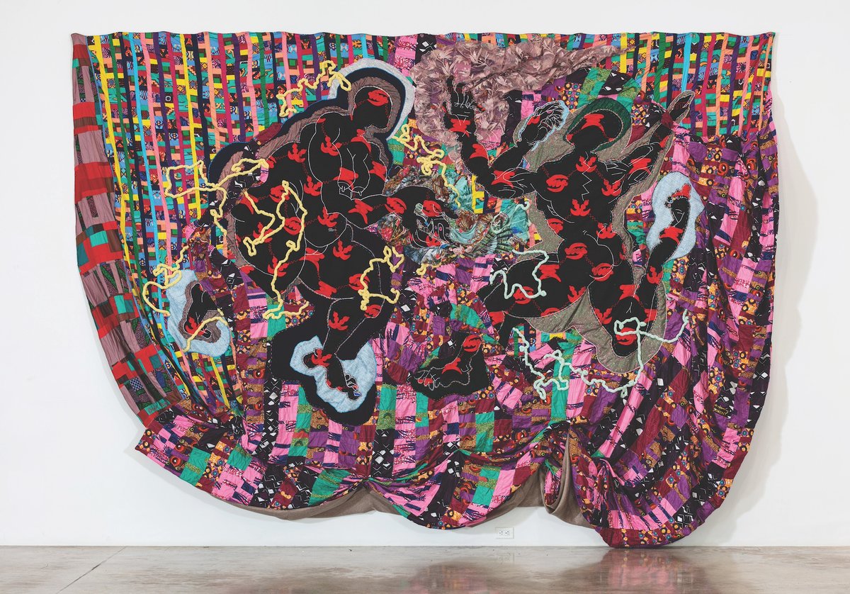 Basil Kincaid, The Fields We Lay and Turn with Horns, 2023 Courtesy the artist, Rubell Museum Miami