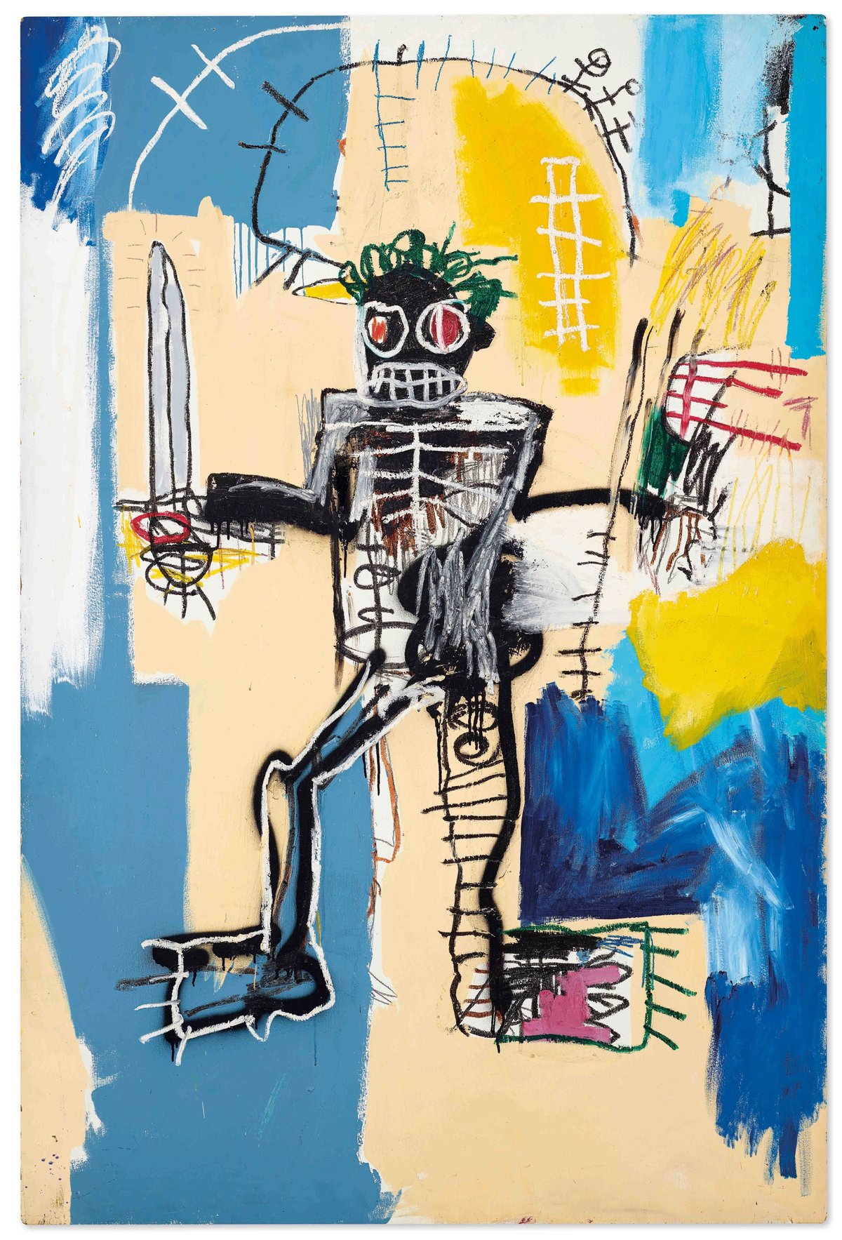 Jean-Michel Basquiat's Warrior Courtesy of Christie's