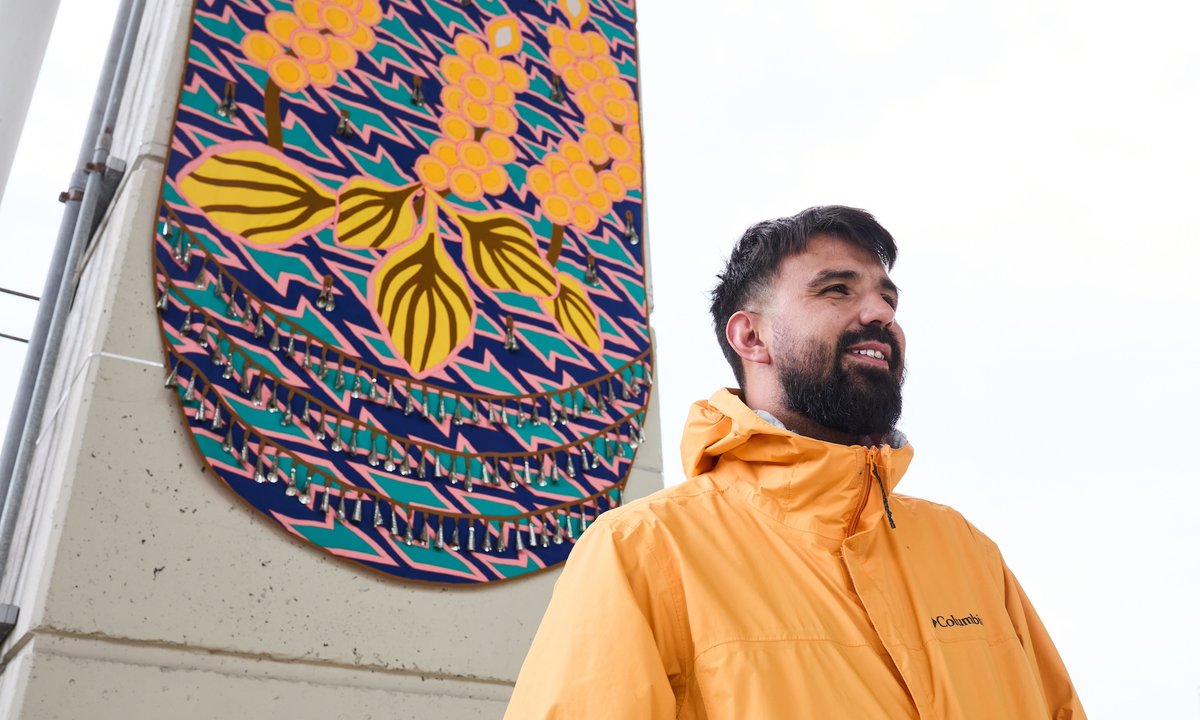 The Indigenous artist brightly patching up a Toronto expressway The Indigenous artist brightly patching up a Toronto expressway