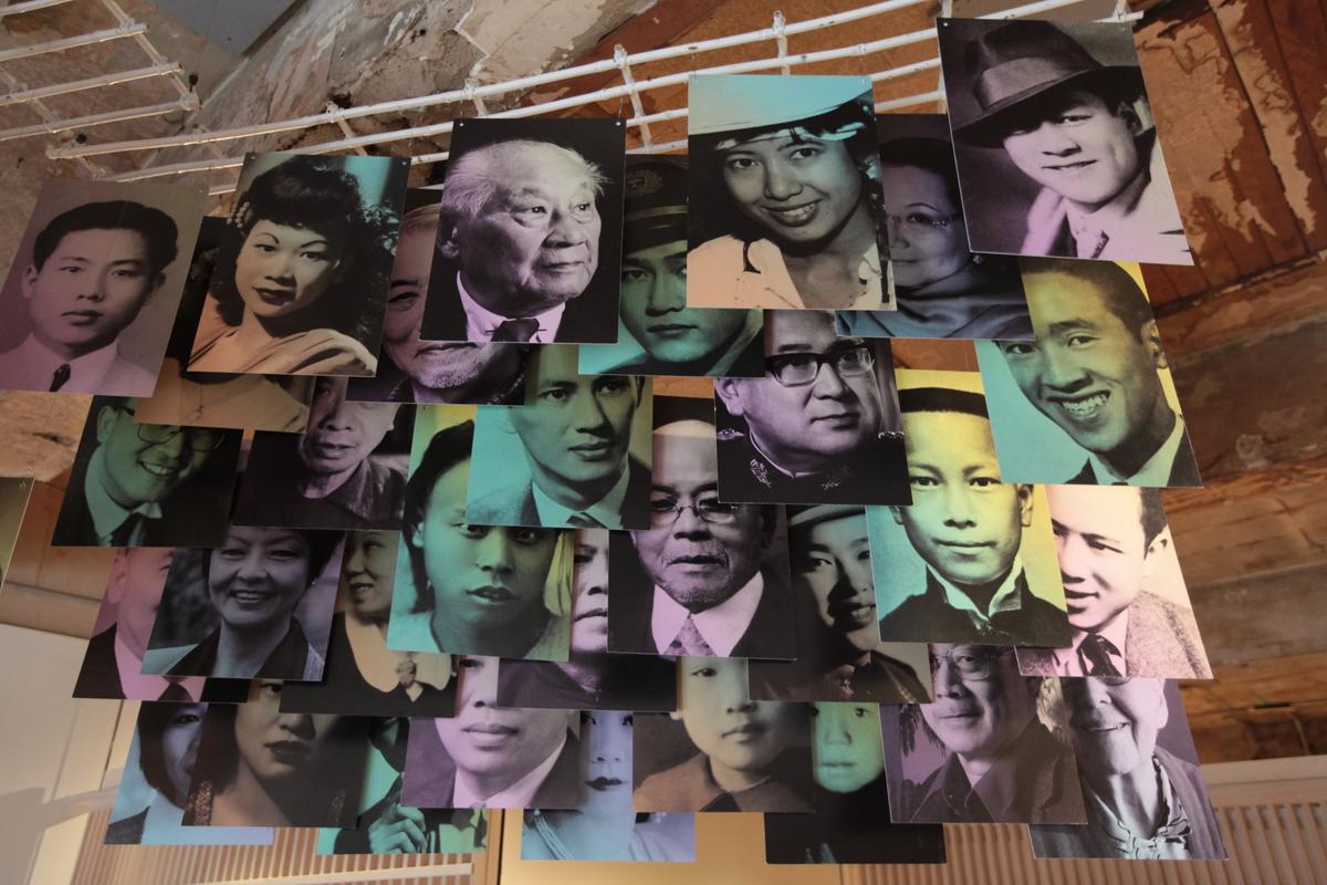 Installation view of A Seat at the Table: Chinese Immigration and British Columbia at the Hon Hsing Building in Vancouver’s Chinatown