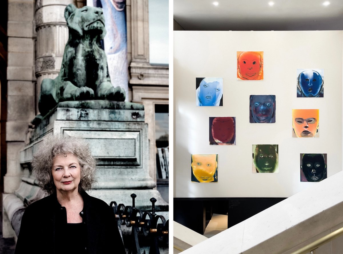 Left to right: Portrait de Marlene Dumas at the musée du Louvre, 2025. Liasons, Marlene Dumas at the musée du Louvre, 2025
© Anton Corbijn. ©Musée du Louvre/Nicolas Bousser