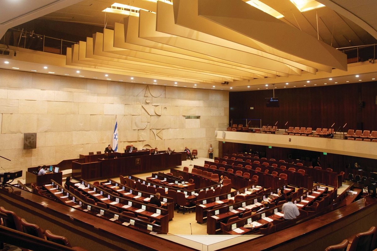 Inside view of the Israeli parliament, the Knesset, Jerusalem © Noam Chen/Israeli Ministry of Tourism