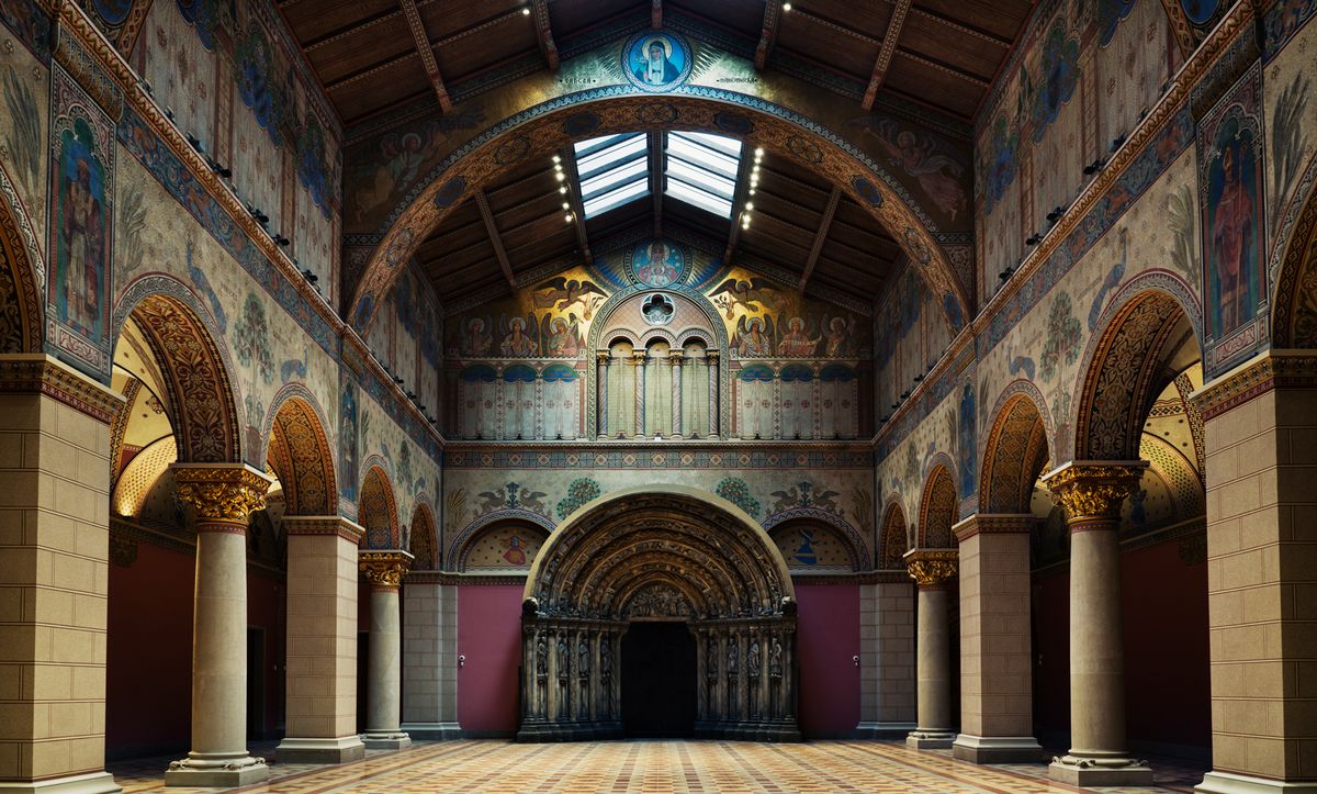 The Hungarian museum’s ornate hall has been closed off to the public since the Second World War Courtesy of the Szepmuveszeti Muzeum