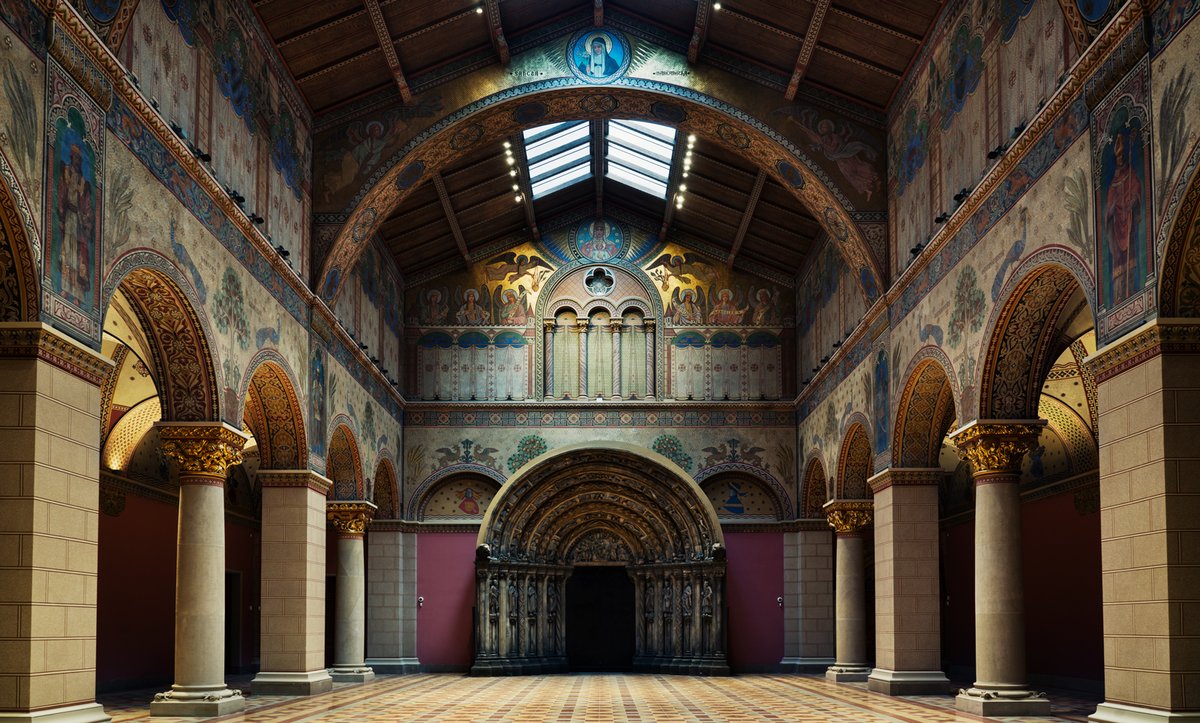 The Hungarian museum’s ornate hall has been closed off to the public since the Second World War Courtesy of the Szepmuveszeti Muzeum