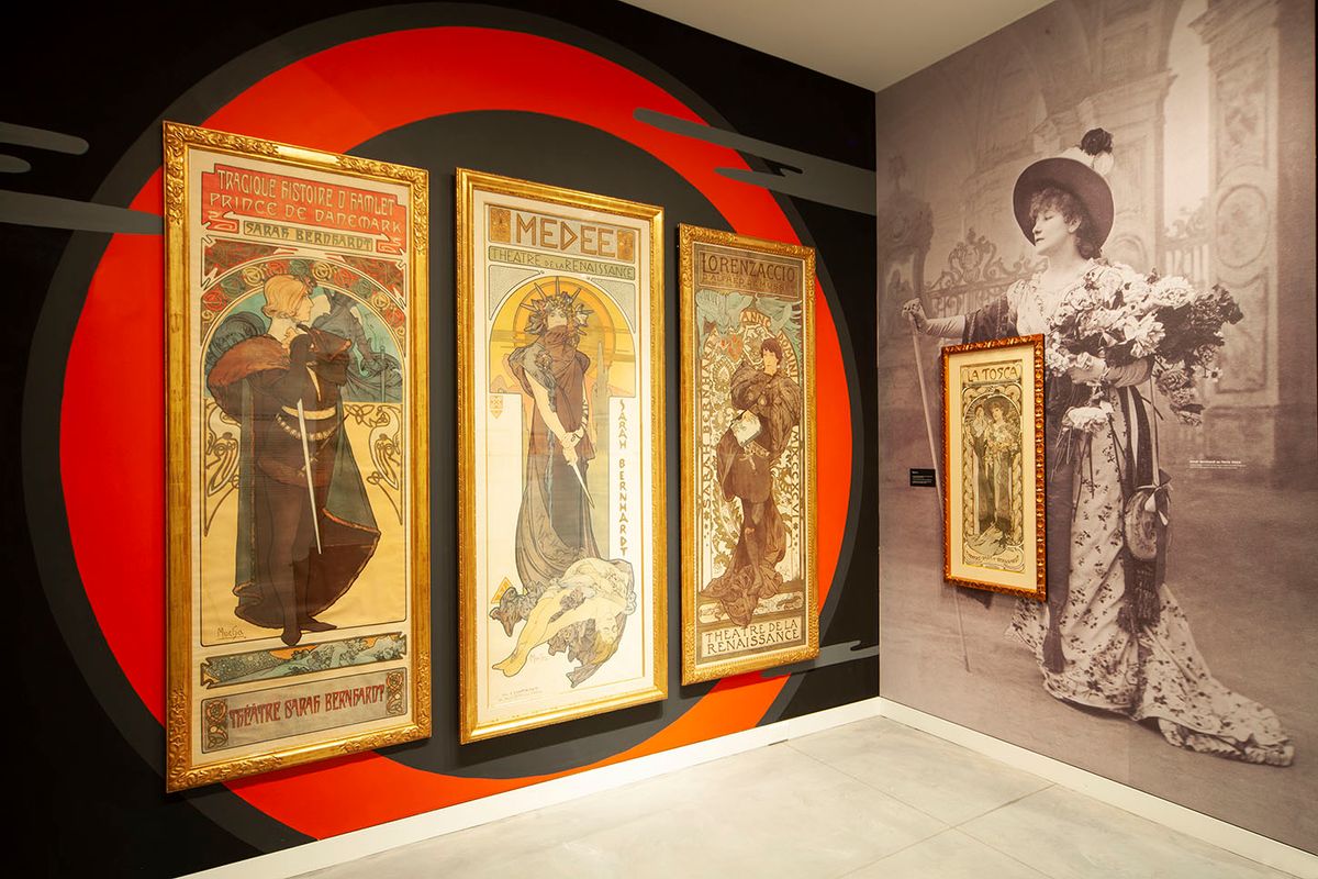 Poster House's inaugural exhibition, Alphonse Mucha: Art Nouveau / Nouvelle Femme Photo: Stephanie Powell