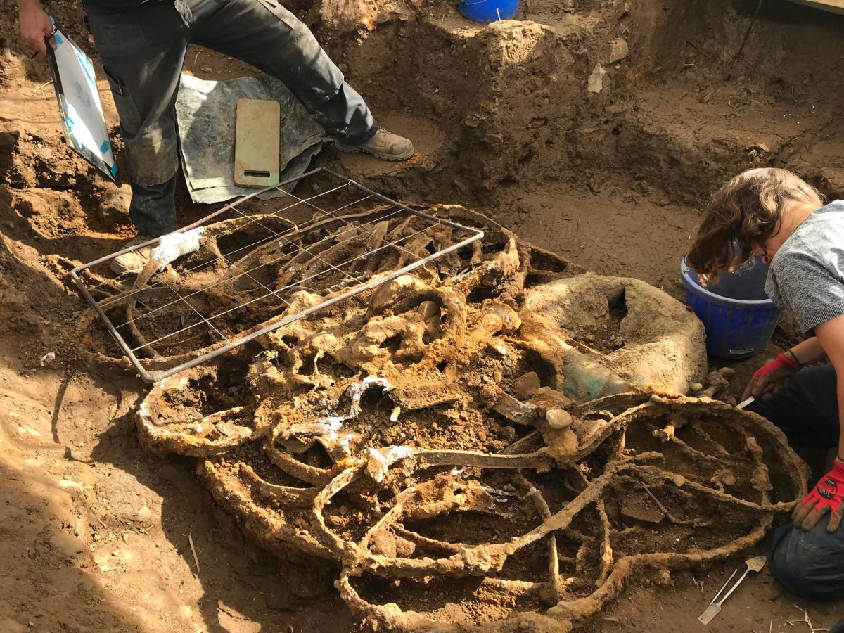 Professor Tom Moore, the head of the department of archaeology at Durham University, said the scale and size of the hoard is “exceptional for Britain and probably even Europe”
Department of Archaeology, Durham University