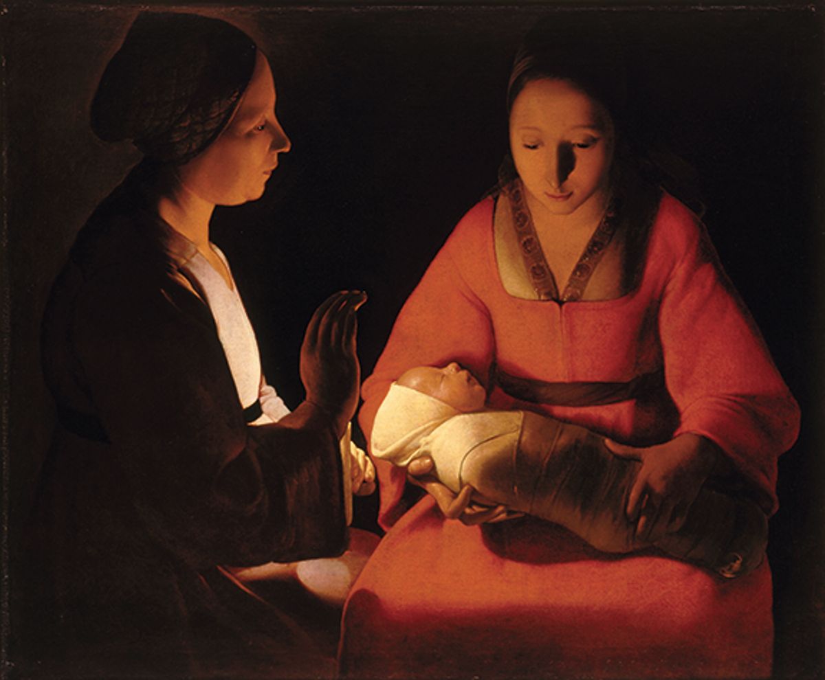 Newborn Child (around 1647-48) was only identified as a work by De La Tour in 1915 Photo: © RMN/L. Deschamps; © Rennes, Musée des Beaux-Arts