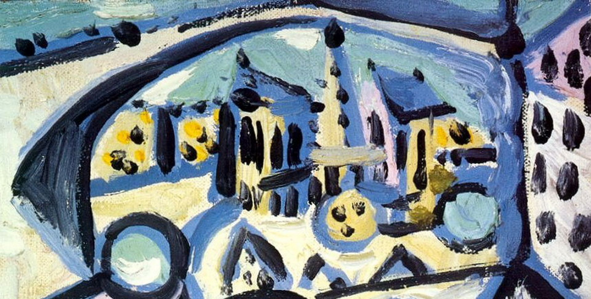 Pablo Picasso’s Vue de Notre-Dame de Paris - le de la Cite (1945) Pablo Picasso’s Vue de Notre-Dame de Paris - le de la Cite (1945)