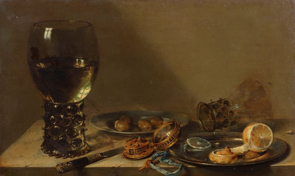 Willem Claesz Heda's 1629 panel painting was one of the few works to generate sustained competition at Christie's this week
Christie's