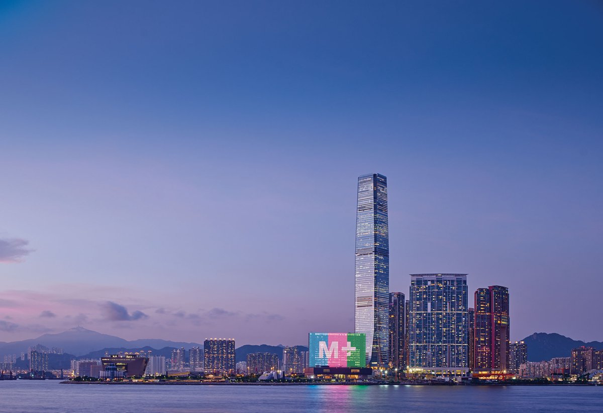 M+ museum in Hong Kong's West Kowloon Cultural District Photo: Virgile Simon Bertrand; © Virgile Simon Bertrand Courtesy of Herzog & de Meuron