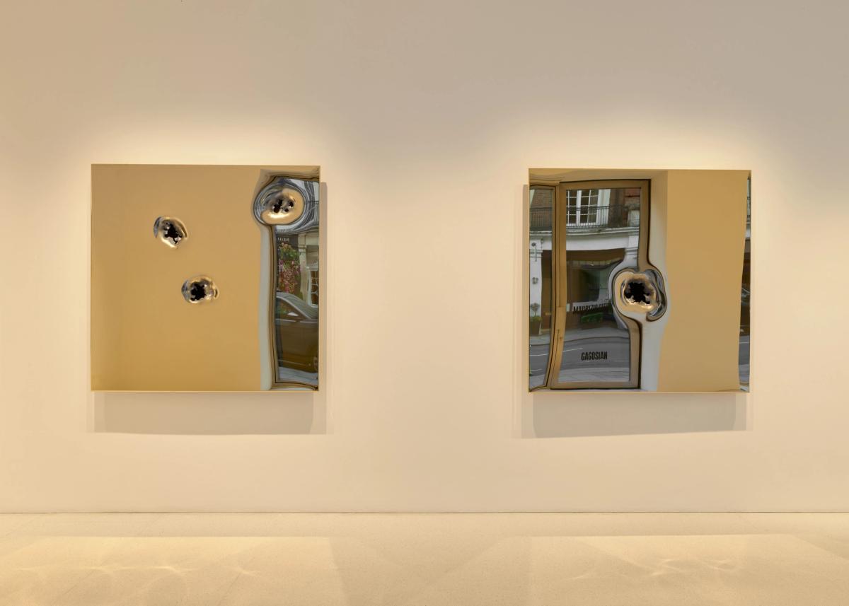 Maurizio Cattelan, Bones, 2025, installation view 
Artwork © Maurizio Cattelan. Photo: Prudence Cuming Associates Ltd. Courtesy Gagosian