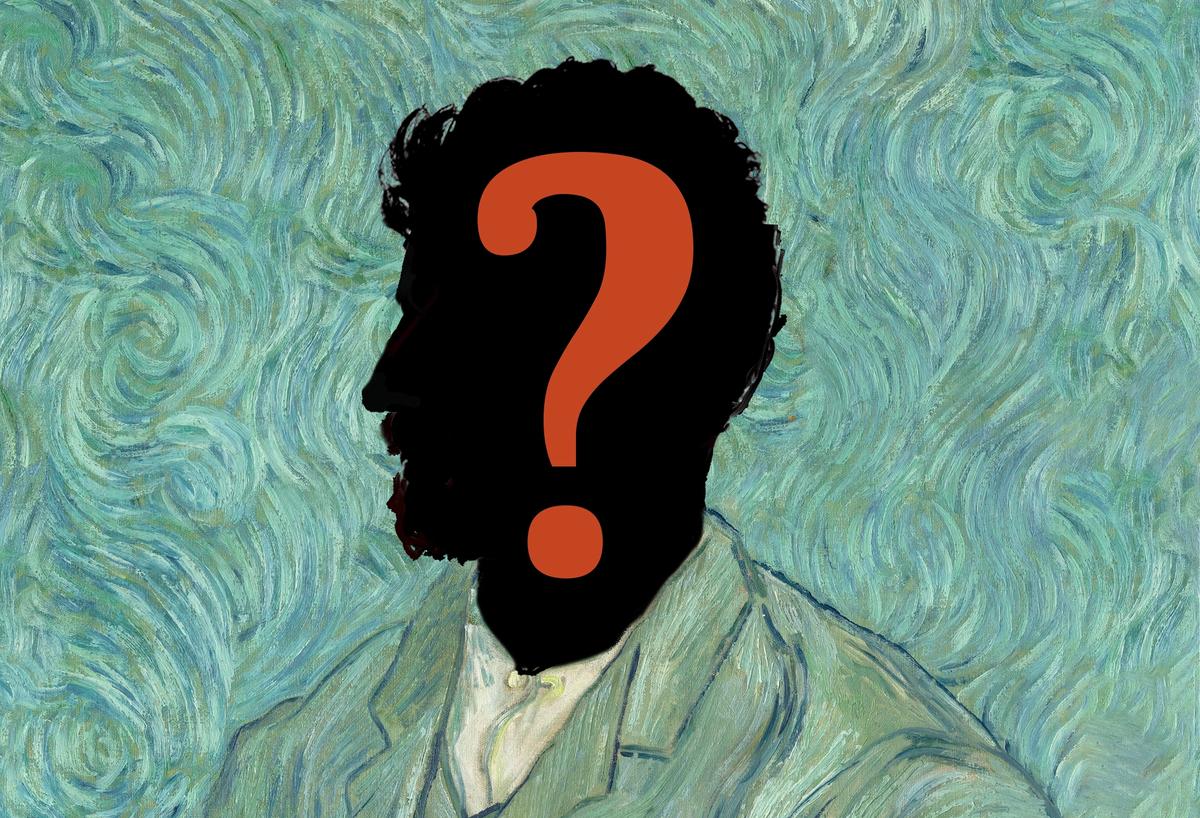 A Van Gogh in the attic? Illustration by The Art Newspaper. Inspired by Vincent van Gogh's Portrait of the artist (1889); Musée d'Orsay; photo: Granger Historical Picture Archive / Alamy Stock Photo