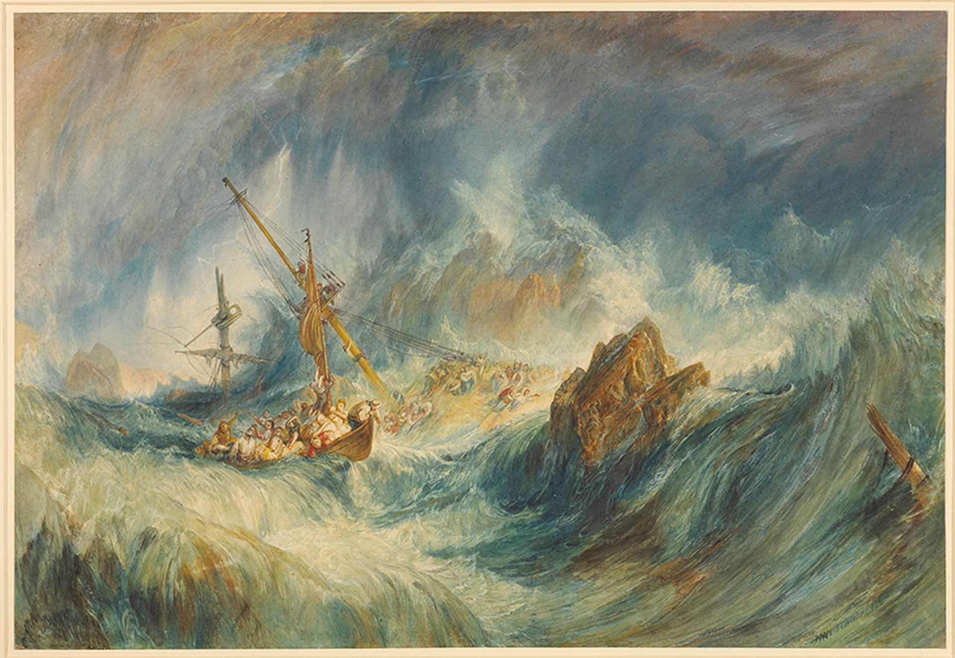 Joseph Mallord William Turner, A Storm (Shipwreck, 1823) © 2022, The Trustees of the British Museum