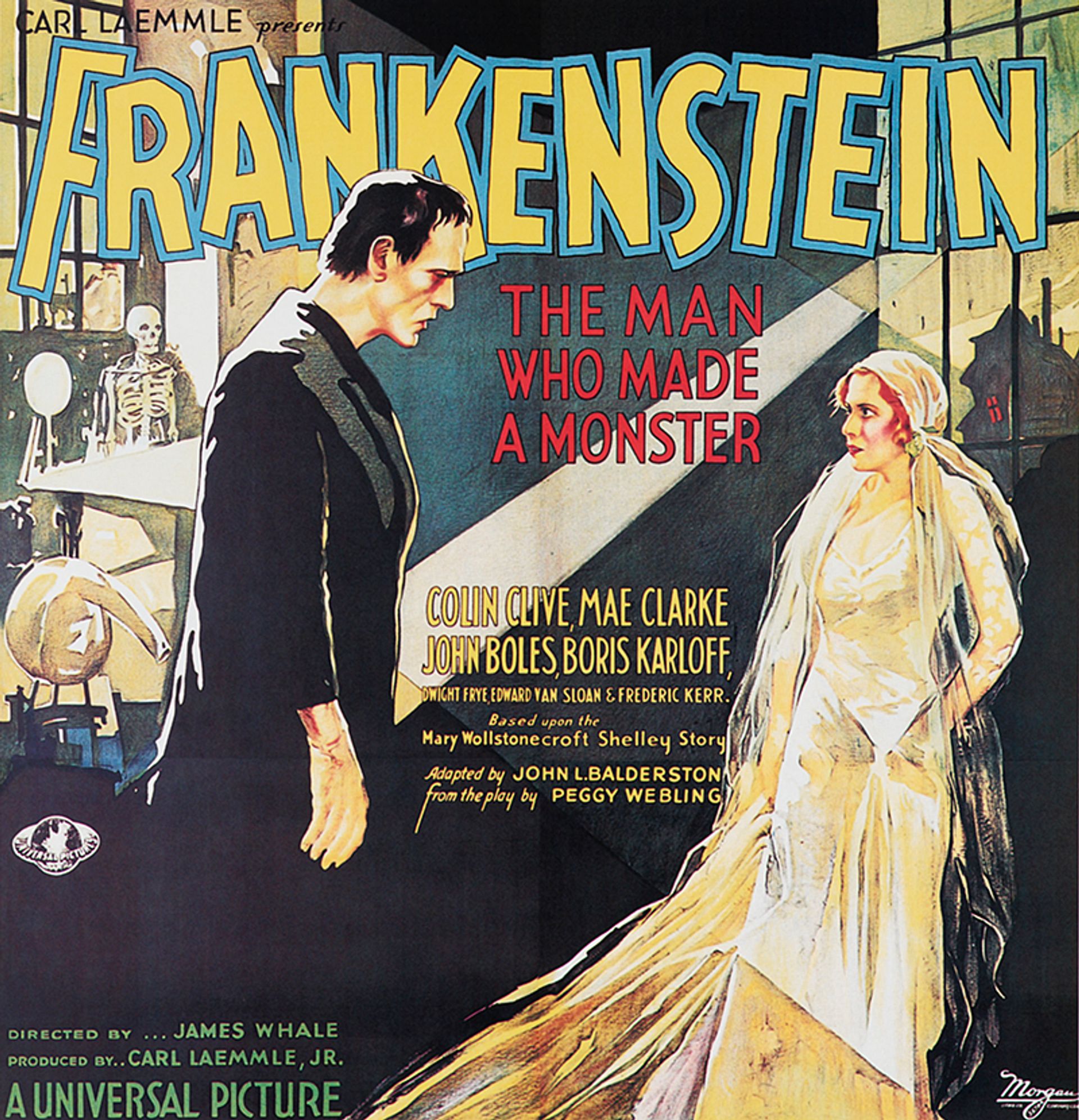 Film poster for Carl Laemmle Presents Frankenstein: the Man who Made a Monster (1931) from the collection of Stephen Fishler Photo:  © 1931 Universal Pictures Company, Inc.; courtesy of Universal Studios Licensing LLC