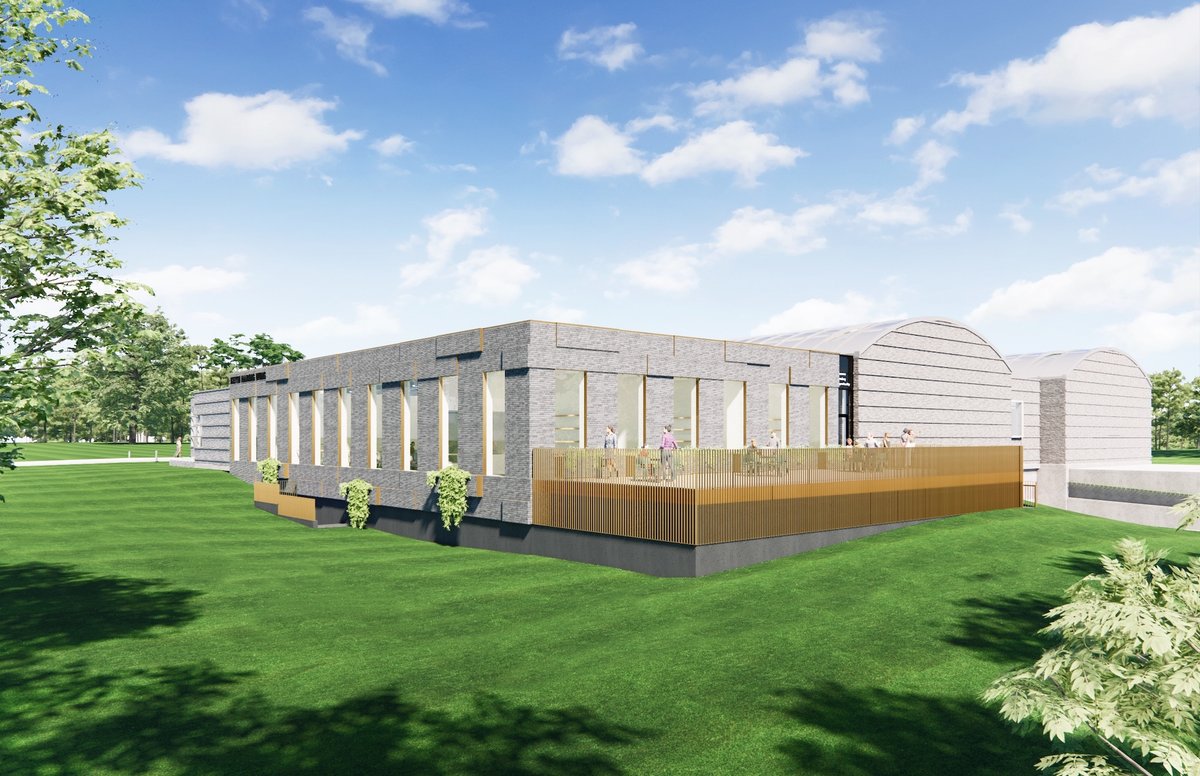 Rendering of the Center for Curatorial Studies, Bard College Keith Haring Wing Courtesy of HWKN Architecture