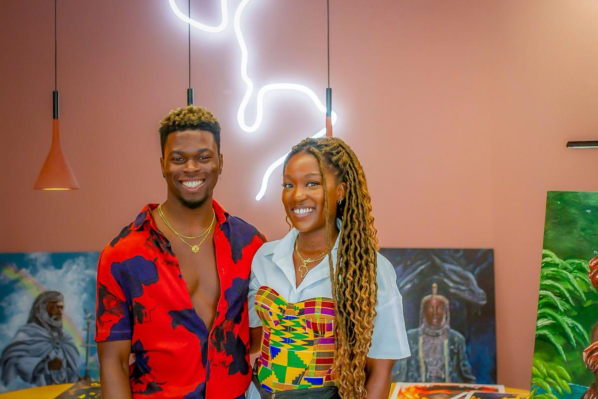 Adwoa Botchey and Solomon Adebiyi, the creative couple behind Adeche Atelier © National Gallery