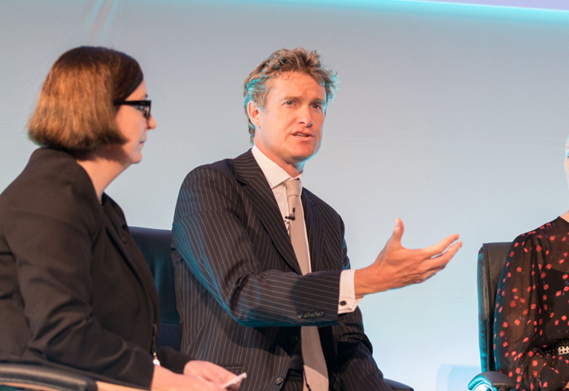Tristram Hunt speaking at the Art Business Conference yesterday in Westminster Photo by David Owens