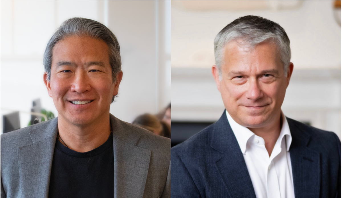 Jeffrey Yin (left) will lead a newly merged Artnet and Artsy, which belongs to the private equity firm Beowolff Capital, founded by Andrew Wolff (right).
Courtesy of Beowolff Capital